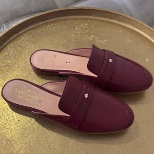 Kate Spade Caelyn 2 Deep Red Mules